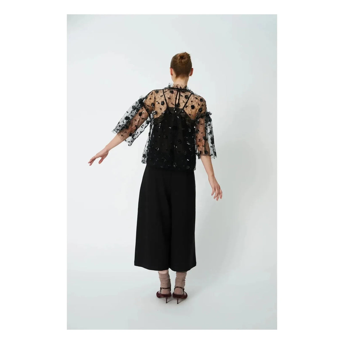 Stella Nova - Sequin Blouse | Black