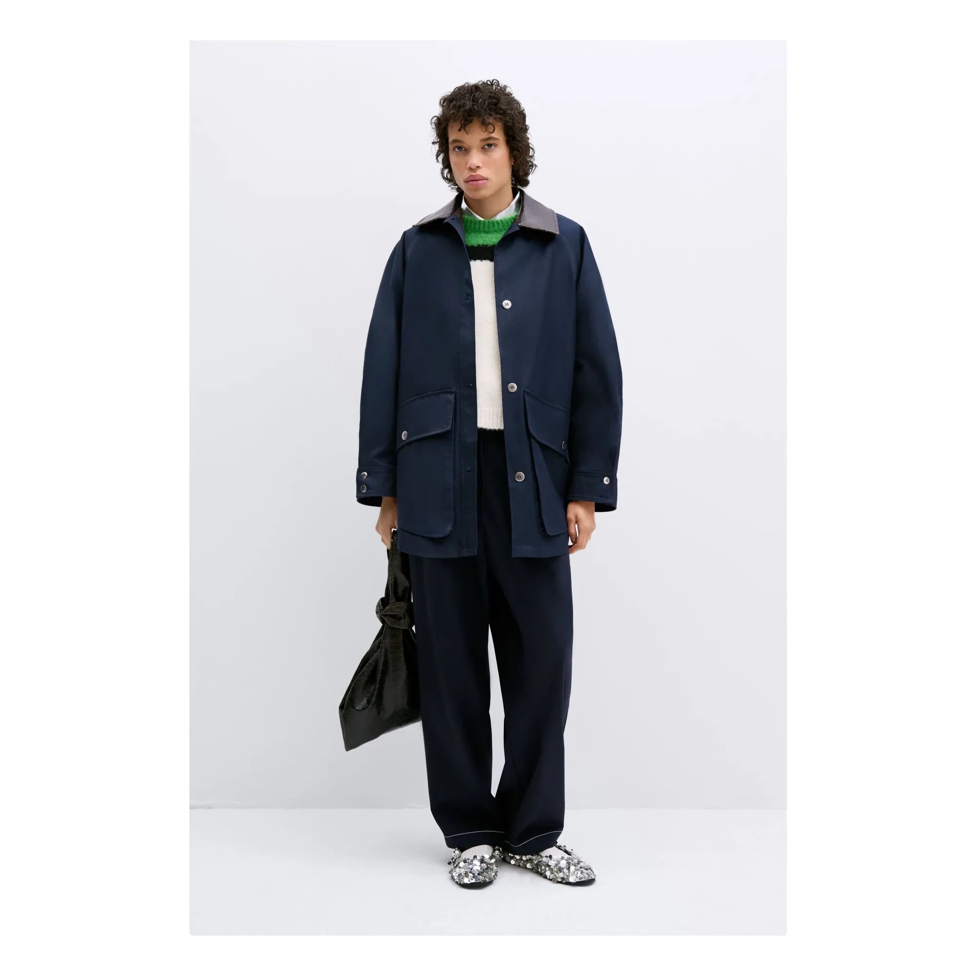 Cordera - Tailored Trousers | Navy Blue