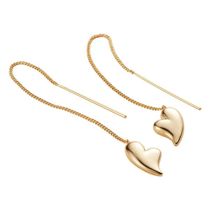 Jenny Bird - Fluffy Heart Earrings | Gold