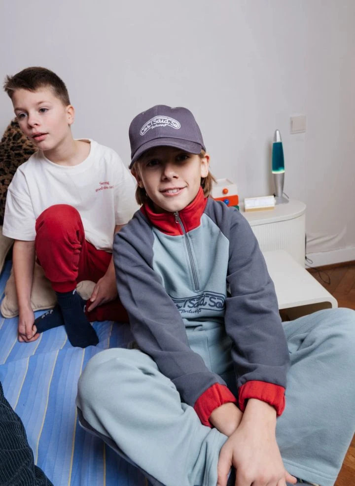 Cos I Said So - Büyük Logolu Organik Pamuk Jogger Pantolon | Gri