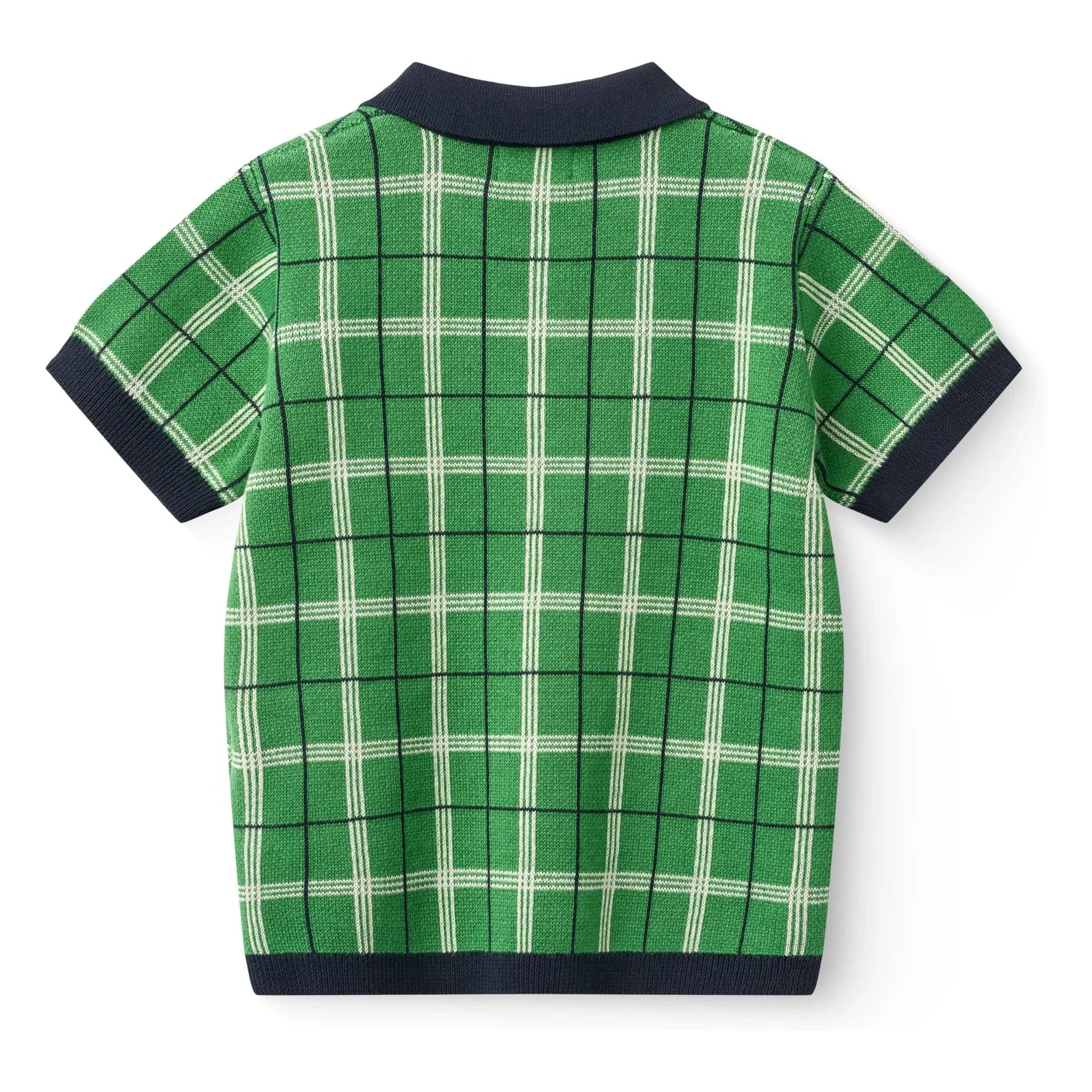 Copenhagen Colors - Organic Cotton Knit Polo Shirt | Meadow Green