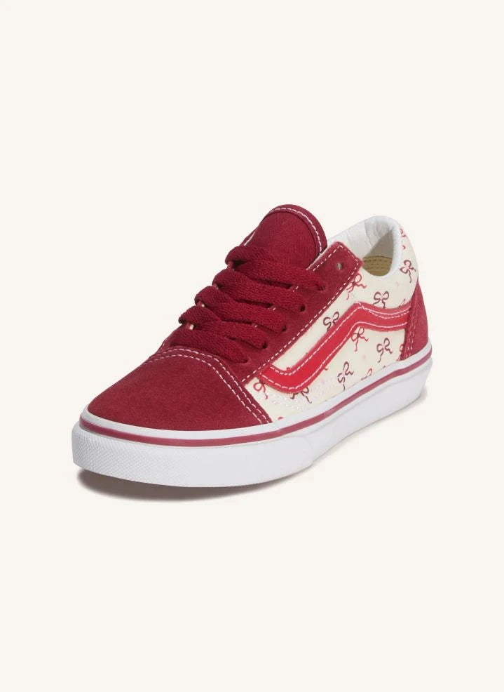Vans - Old Skool Laced Knotted Sneakers | Red