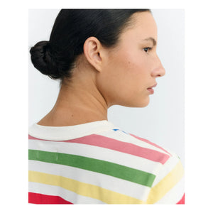 Thinking Mu - Striped T-shirt Zowie Organic cotton | Yellow