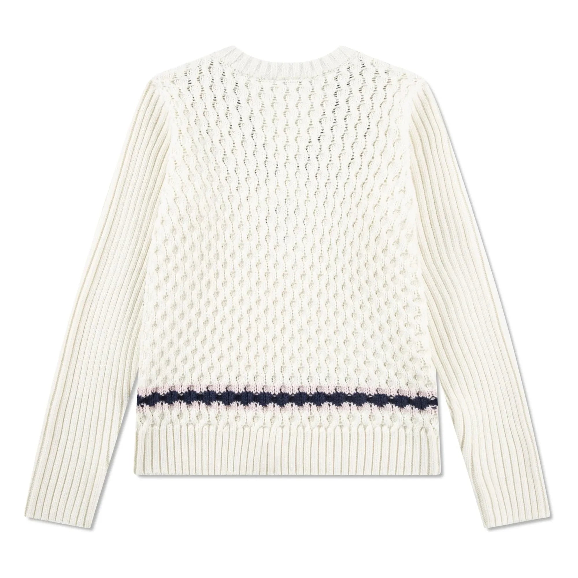 Lacoste - Organic Cotton Cable Knit Sweater | Ecru