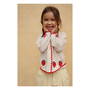 Konges Sløjd - Collette Strawberry Wool Sweater | Cream