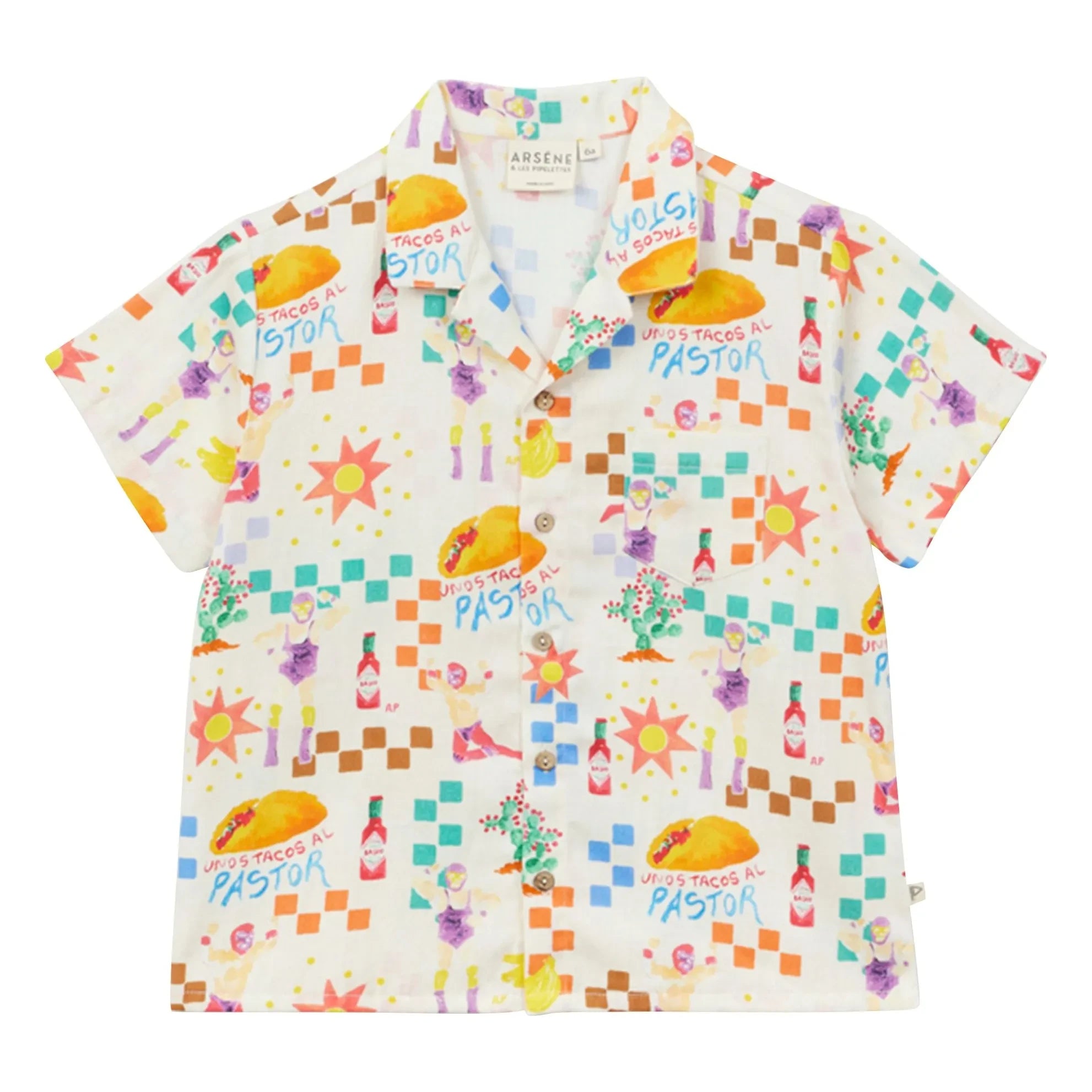 Arsène et Les Pipelettes - Mexico Poplin Shirt | Ecru