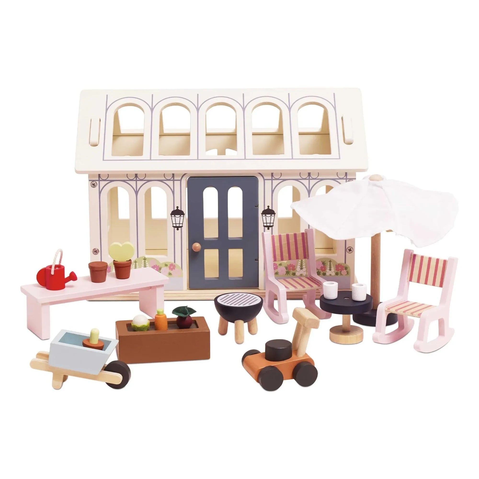 Le Toy Van - Veranda and vegetable garden for a dollhouse