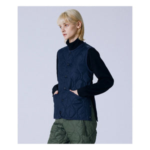 Taion - Unisex Askeri Kolsuz Ceket | Lacivert