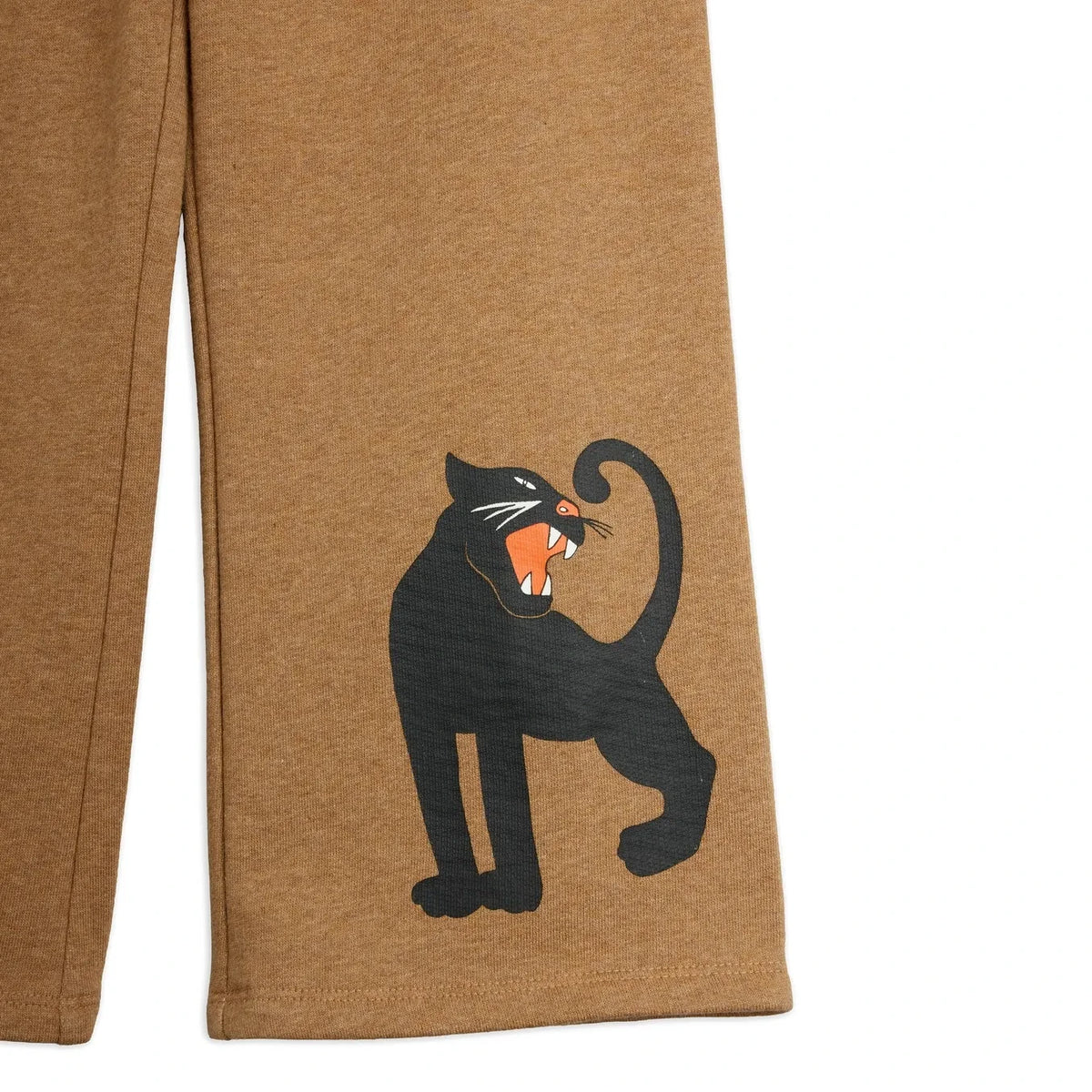 Mini Rodini - Panther organik pamuklu eşofman altı | Kahverengi