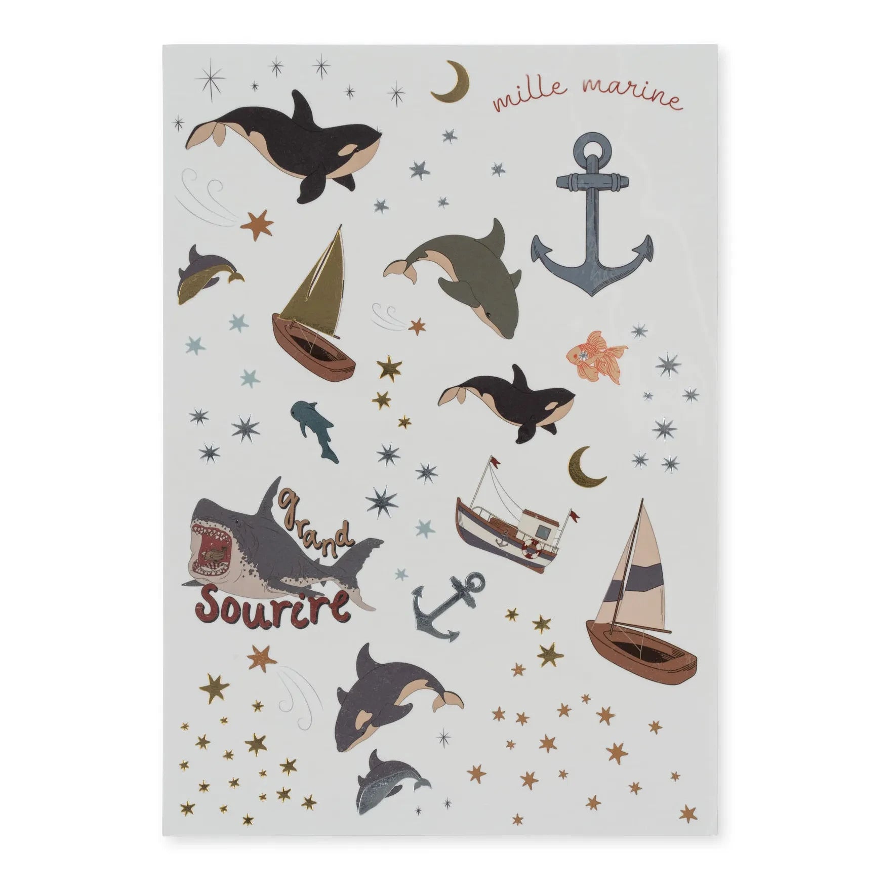 Konges Sløjd - Temporary Tattoos | Blue