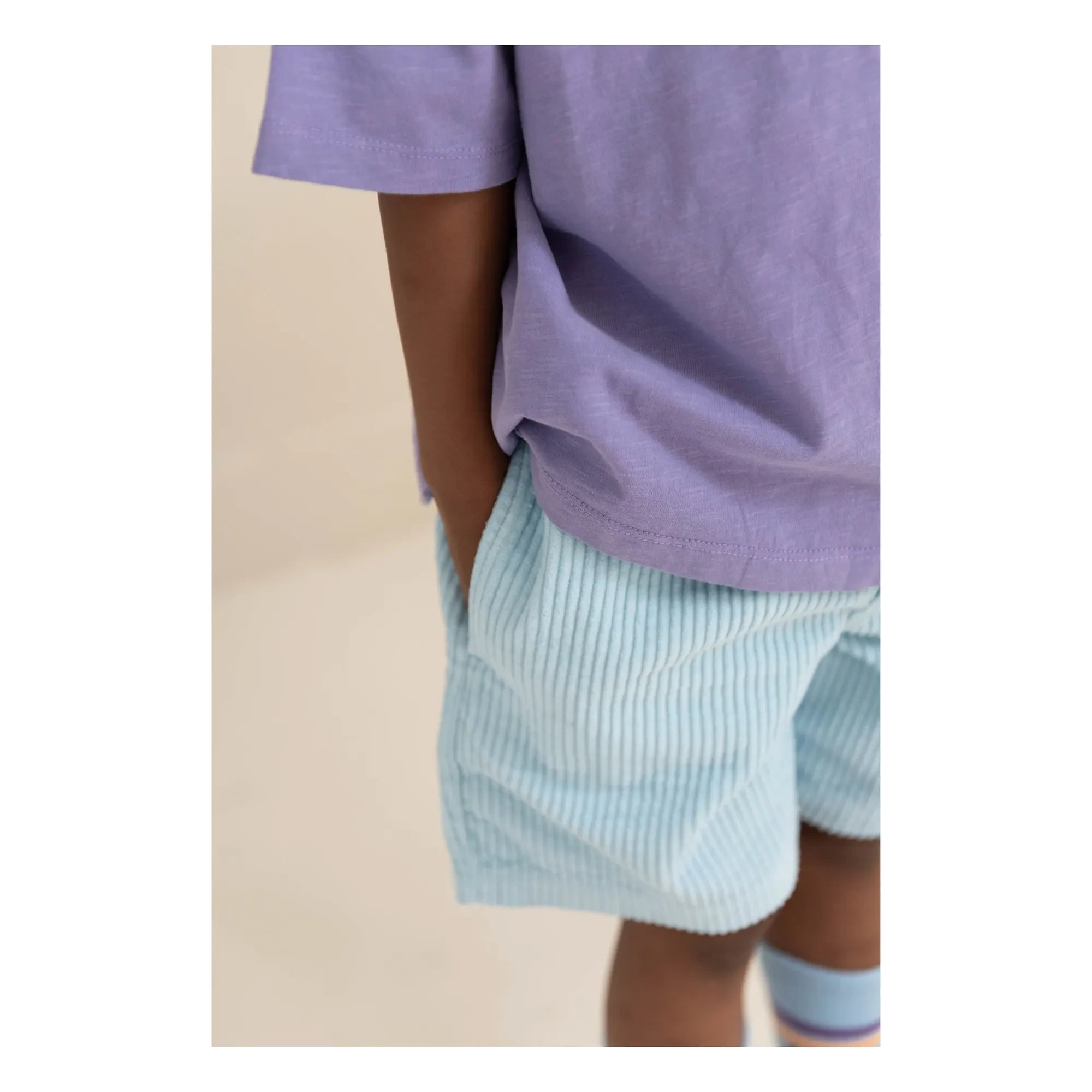 Jenest - Hug Velvet Organic Cotton Shorts | Light Blue