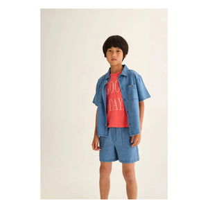 Cozmo - Denim Wolf Bermuda Shorts | Blue