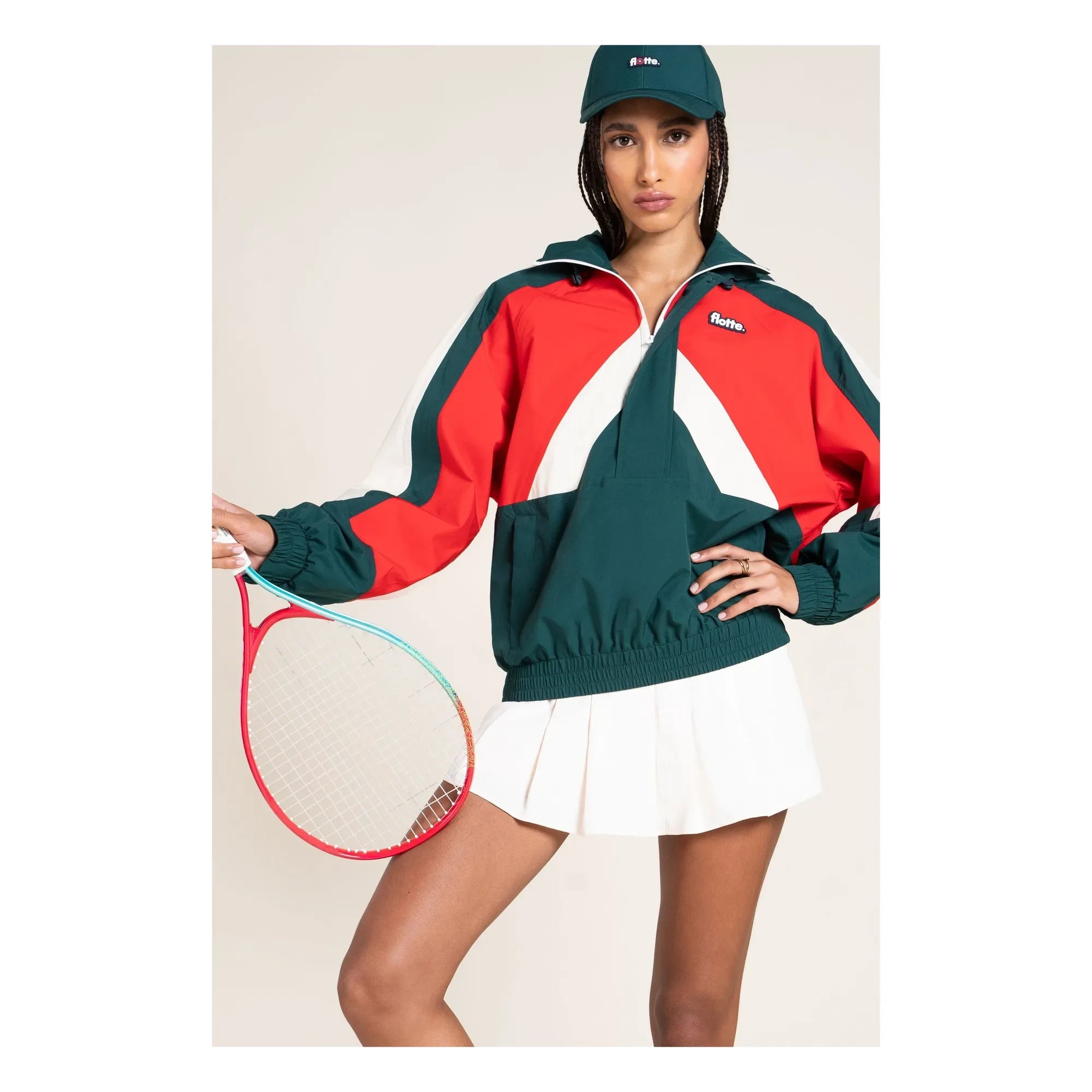Flotte - Abbesses waterproof jacket | Red