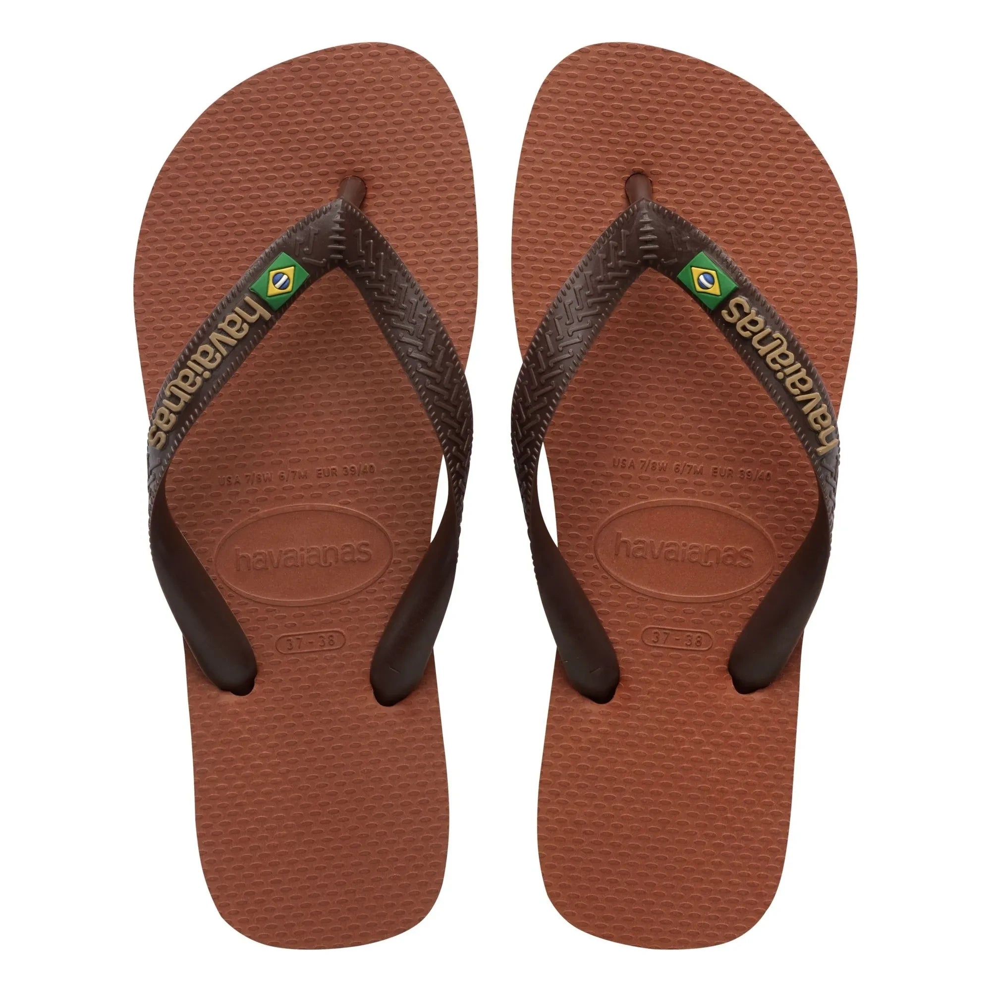 Havaianas - Brasil Logo Flip Flops | Brown