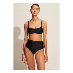 Matteau - High-Waisted Bikini Bottom | Black