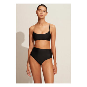 Matteau - High-Waisted Bikini Bottom | Black