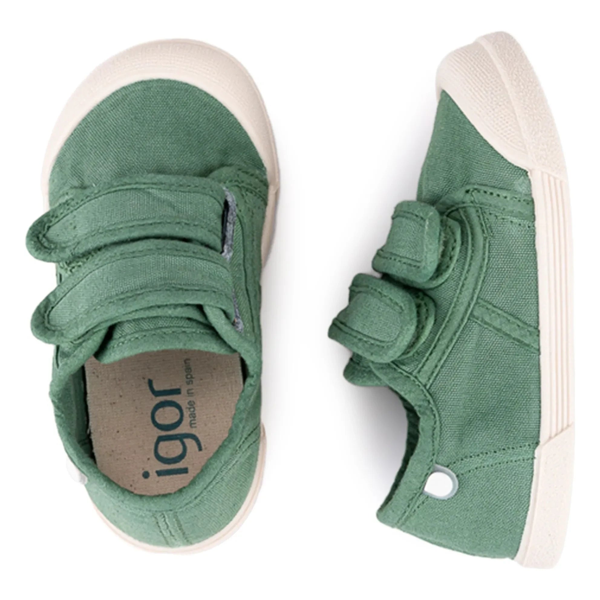 Igor - Canvas Double Scratch Sneakers | Green