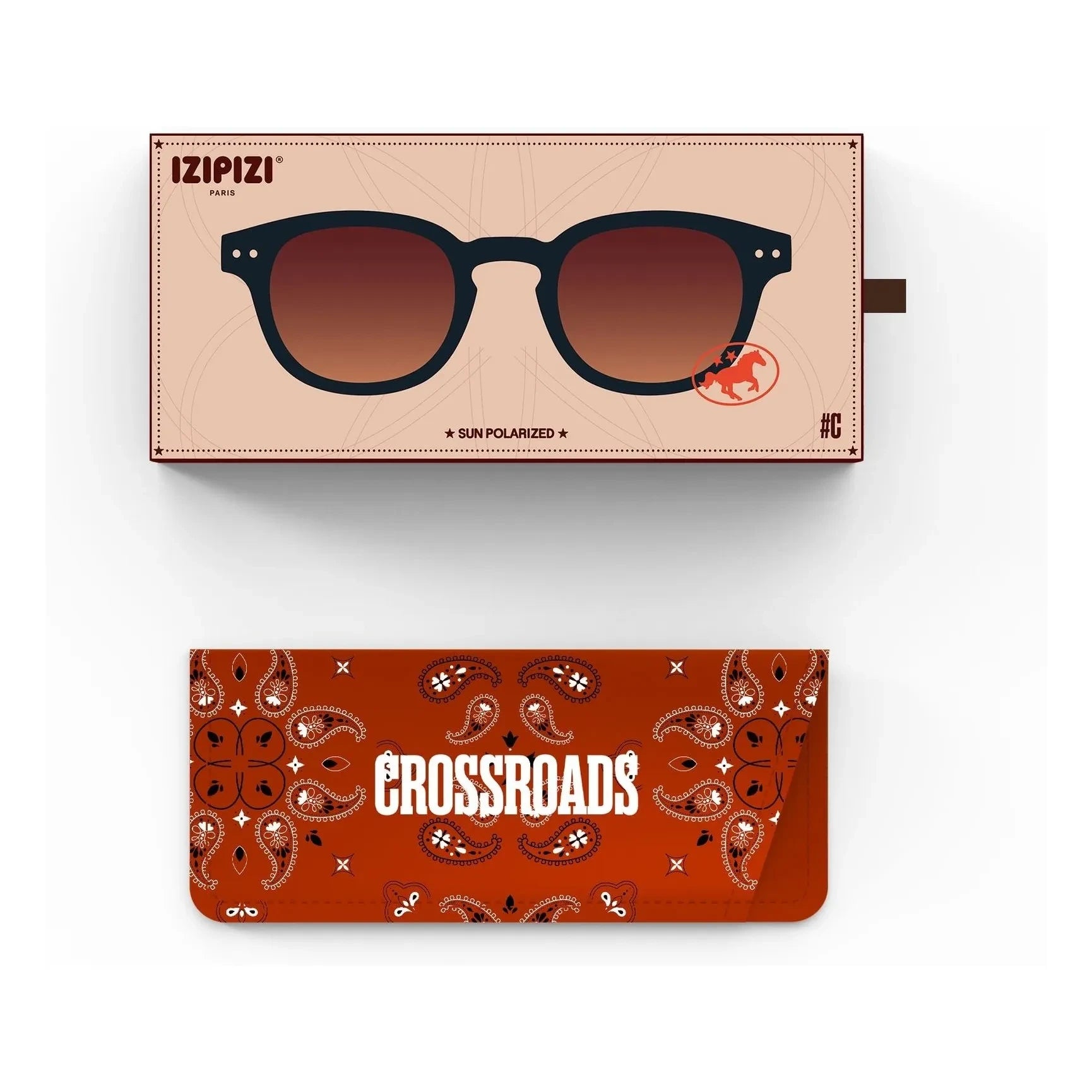 IZIPIZI - Polarized Sunglasses #C | Gloss black