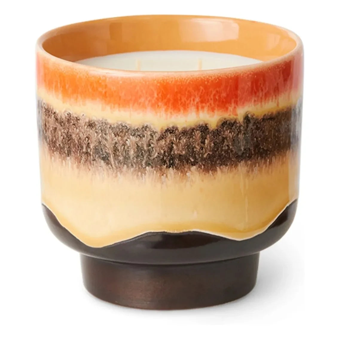 HKliving - 70s Ceramic Candle | Orange