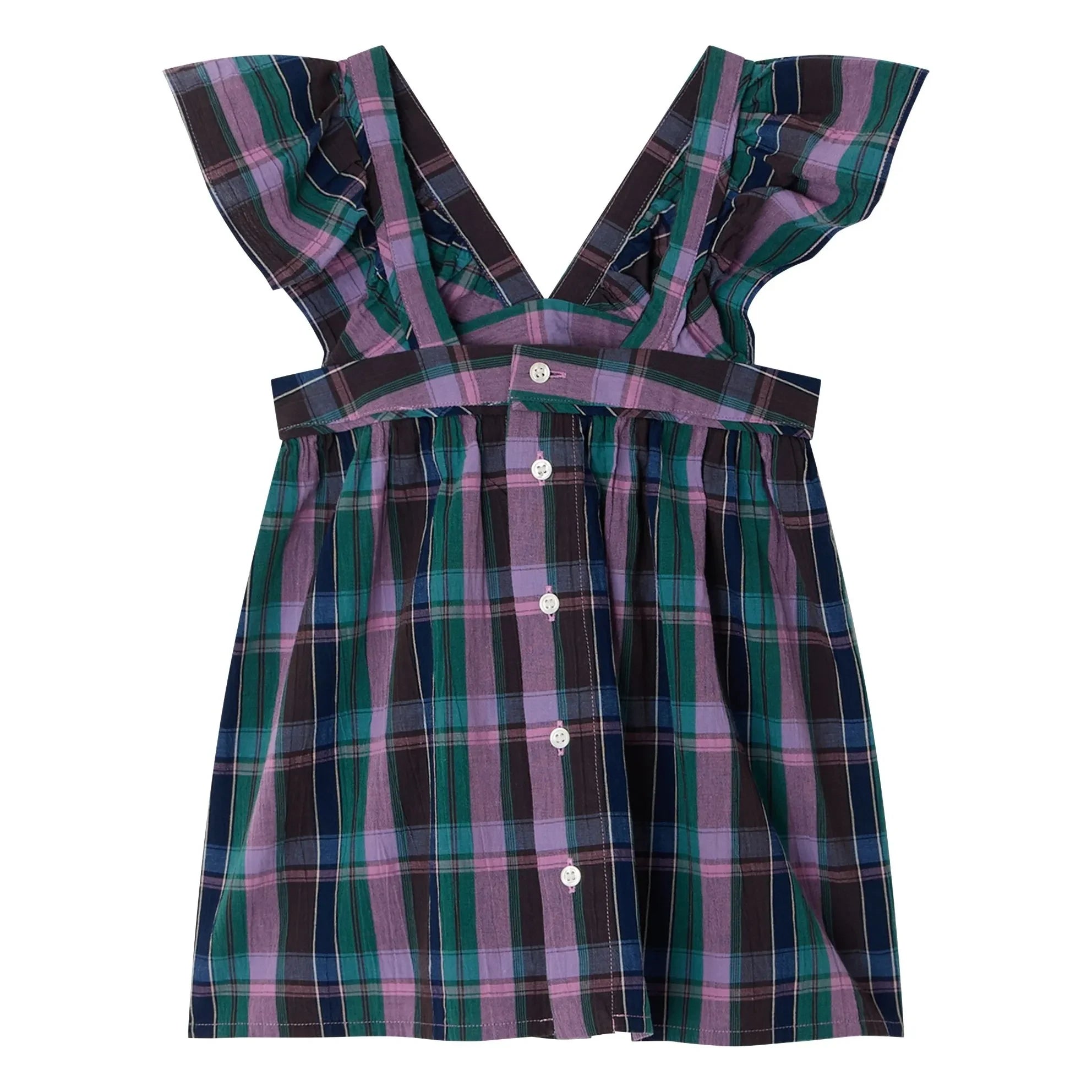 Bonpoint - Elea Carreaux organic cotton blouse | Purple