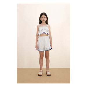 Tinycottons - Swan Top Linen | White
