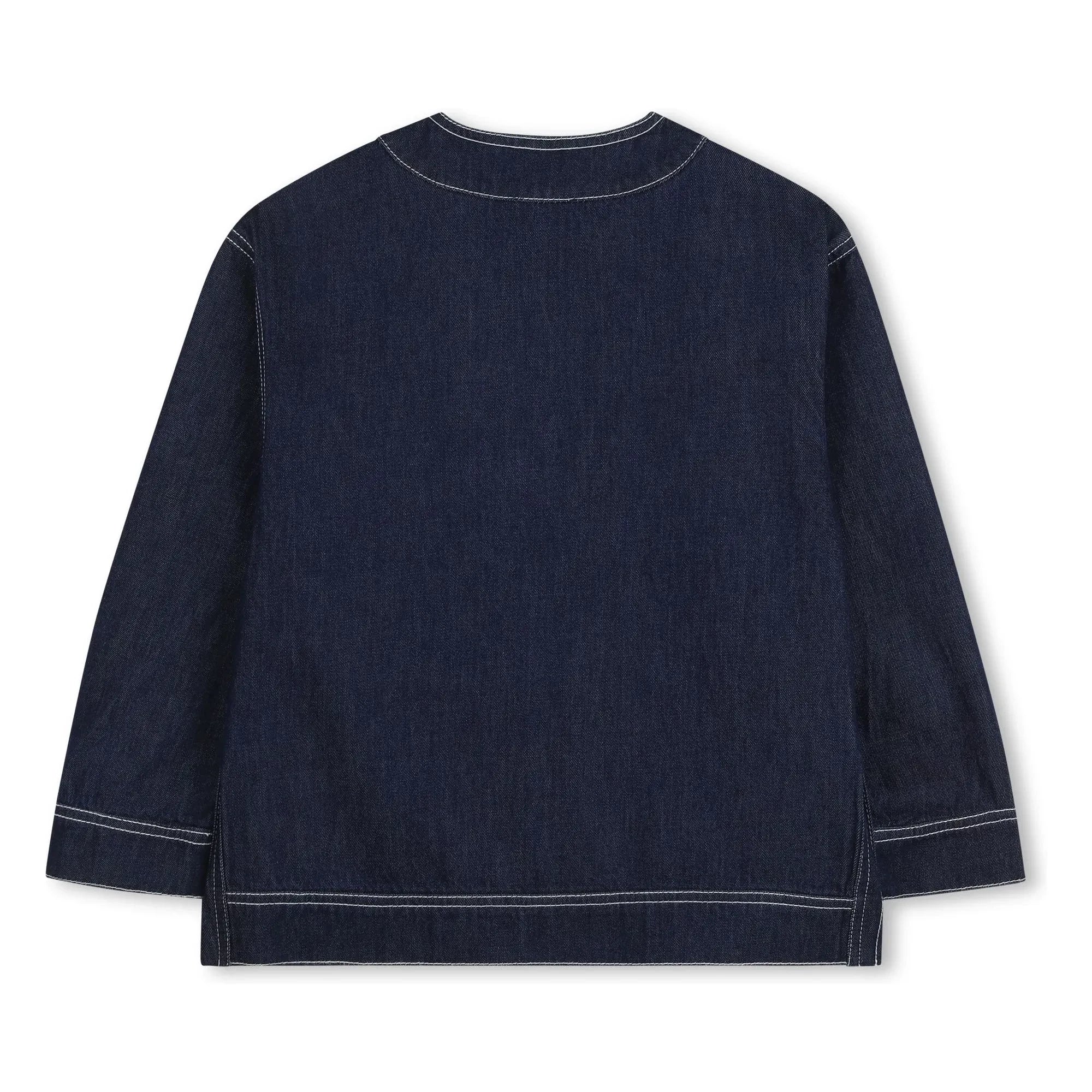 Kenzo - Denim V yaka ceket Kenzo Garden | Koyu Mavi