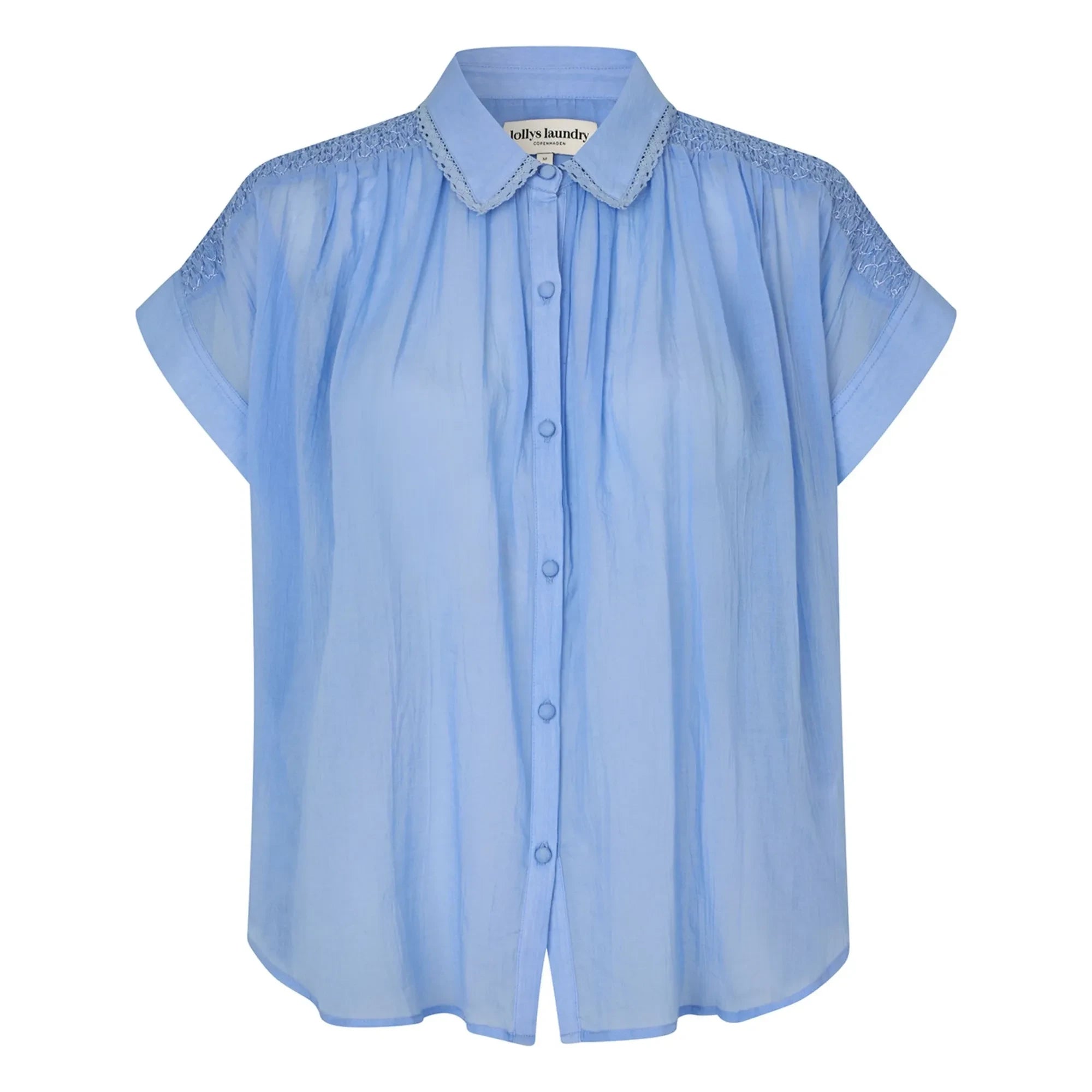 Lollys Laundry - Badal Cotton Blouse | Blue