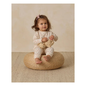 Quincy Mae - Organic Cotton Flower Pattern Pants | Ivory