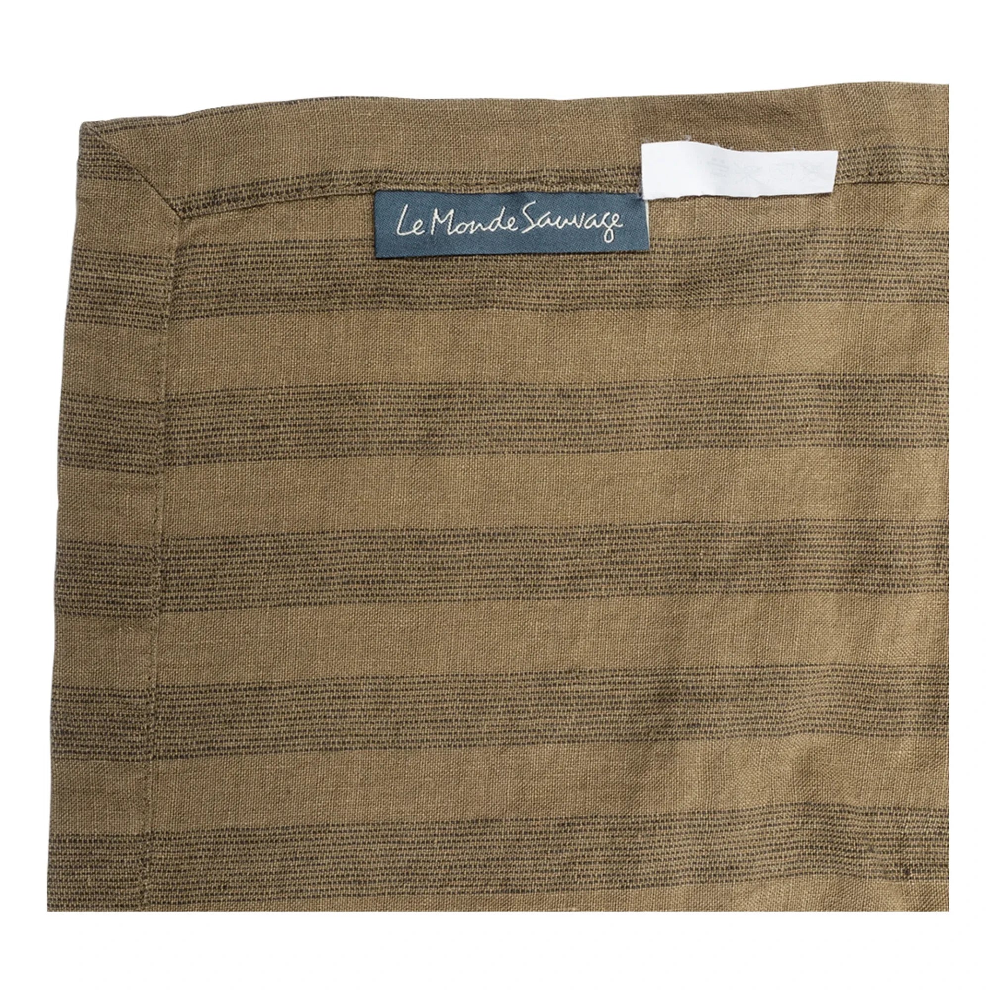Le Monde Sauvage - Sandhills Linen Duvet Cover | Brown