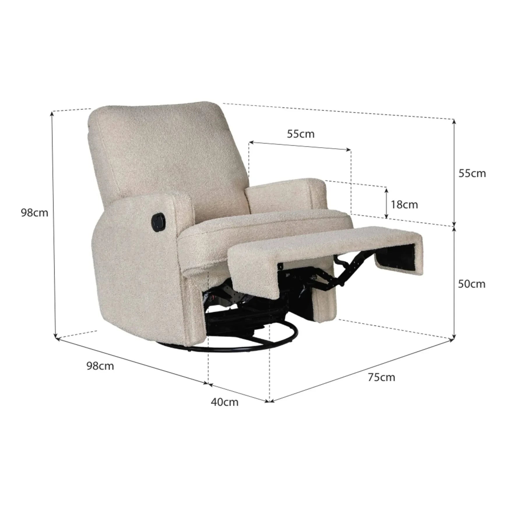 Quax - Beige rocking nursing chair