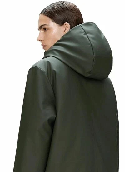 Rains - Long Parka Coat Nome W3T3 | Dark Green