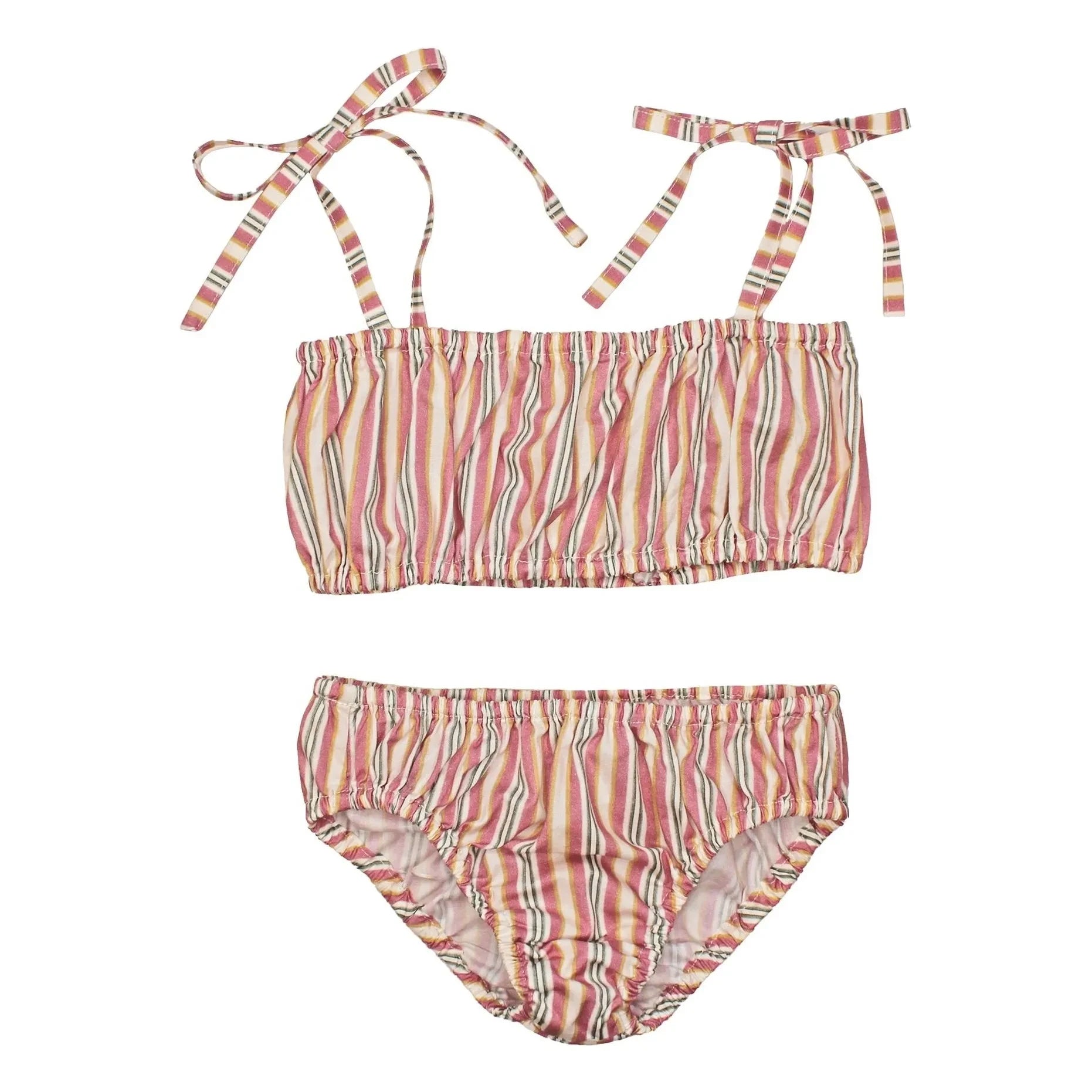 Babe & Tess - Striped Swimsuit | Pink
