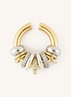 Sigal - Bright Hoop Earring Cuffs | Gold/Silver
