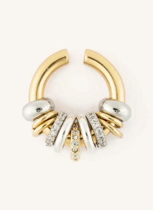 Sigal - Bright Hoop Earring Cuffs | Gold/Silver