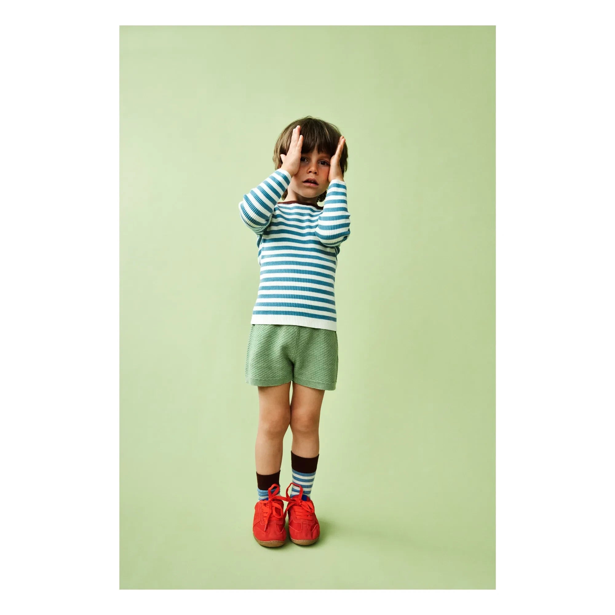 FUB - Classic Striped 2 Pairs of Socks Set | Azure blue