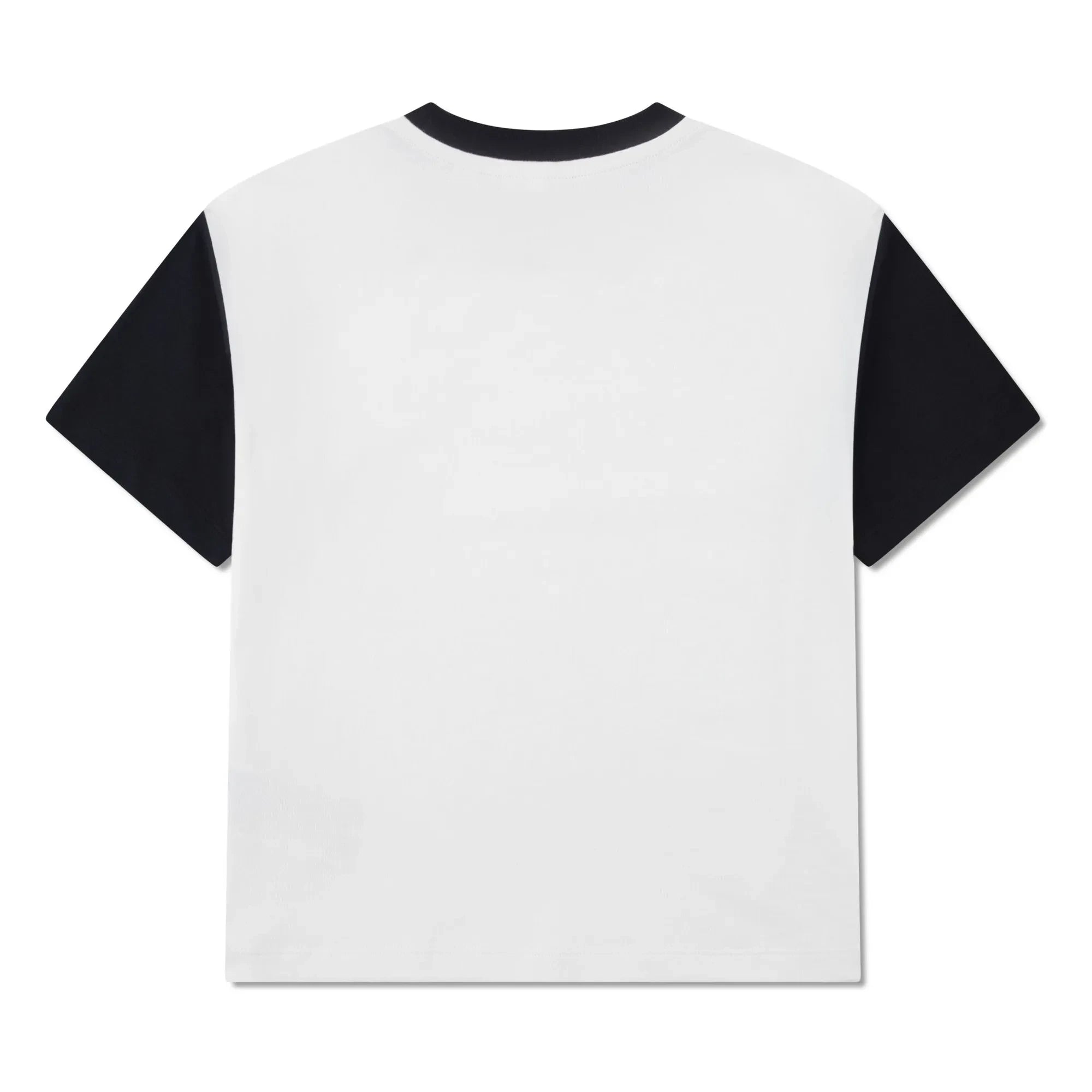 Lacoste - Organik Pamuk Logo Kontrast Kollu Tişört | Kırık beyaz