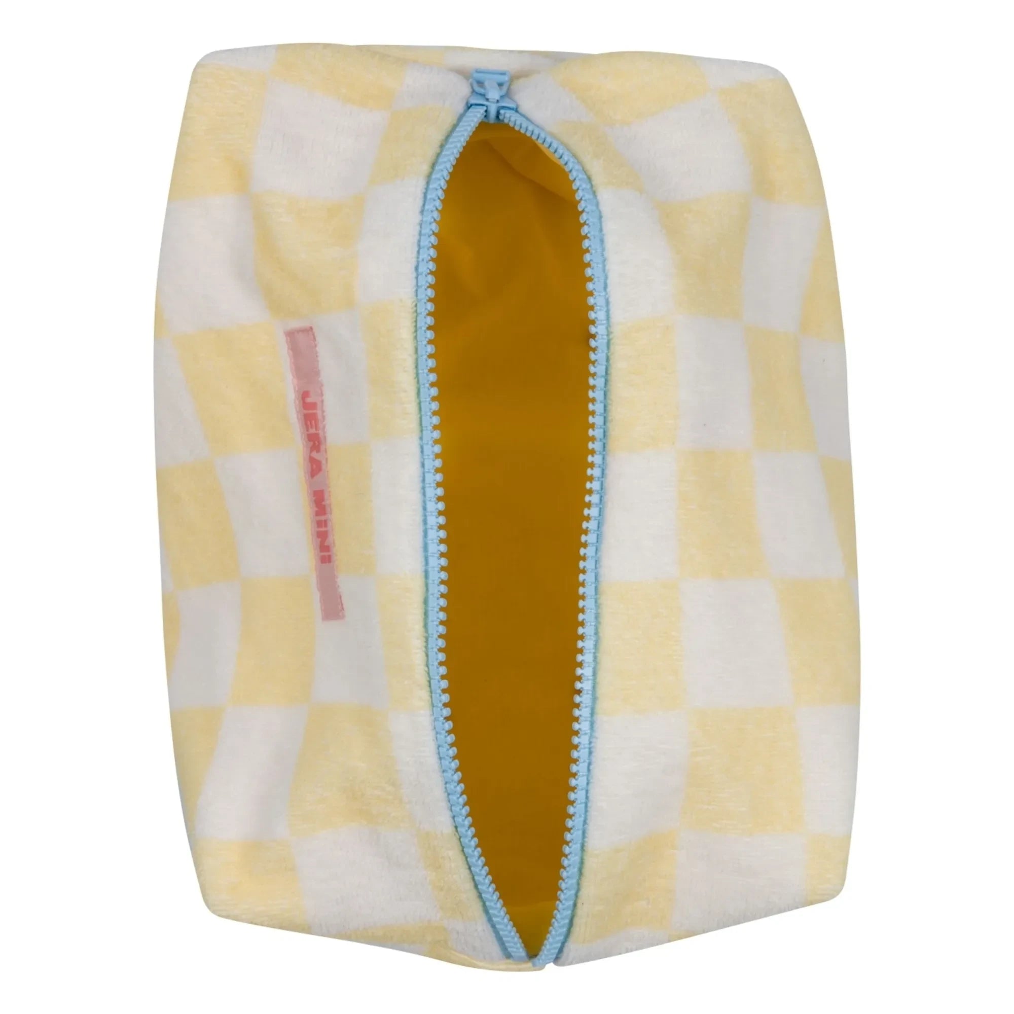 Jera Mini - Terry Tile Cosmetic Bag | Pale yellow