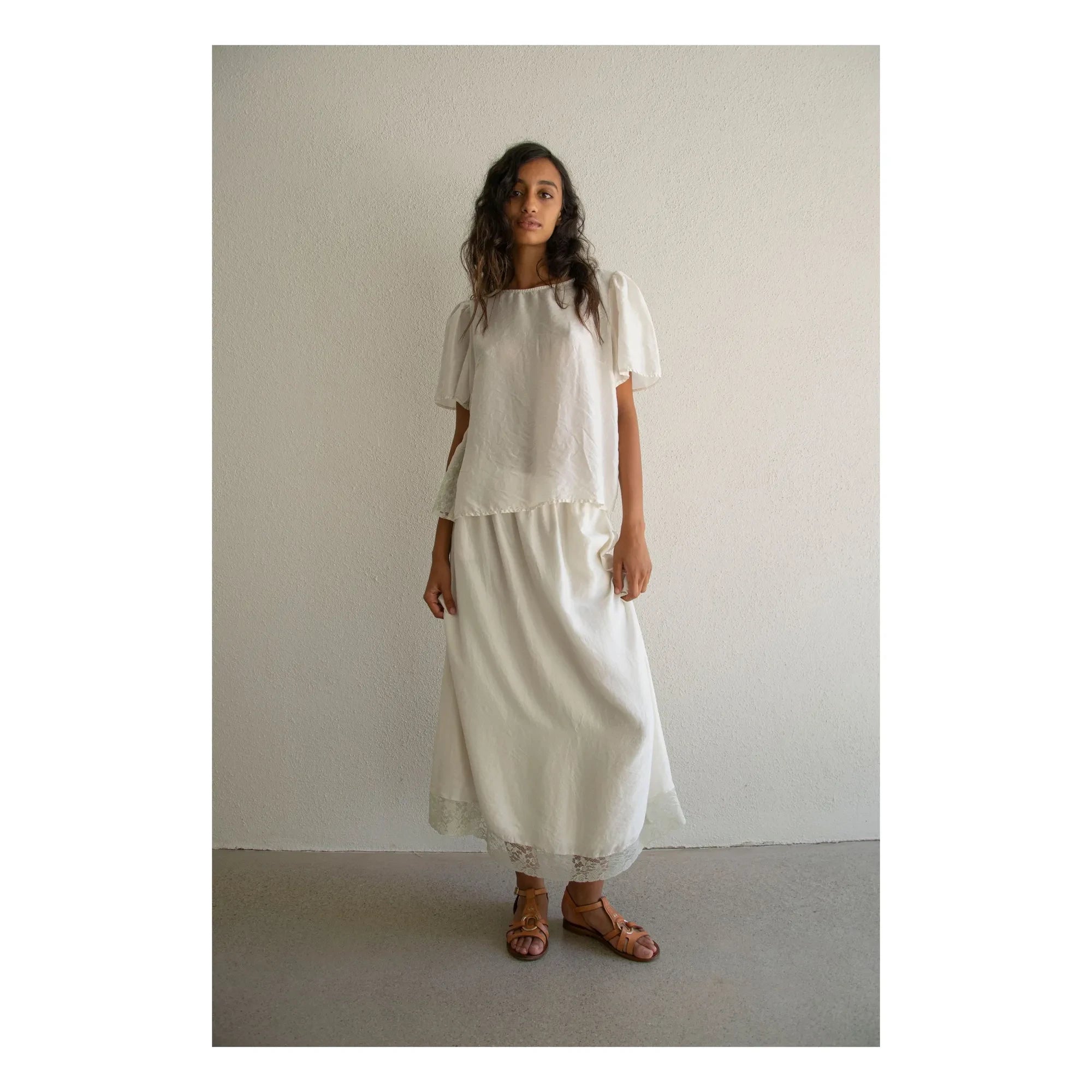 THEAVANT - Top La Fille Lace | White