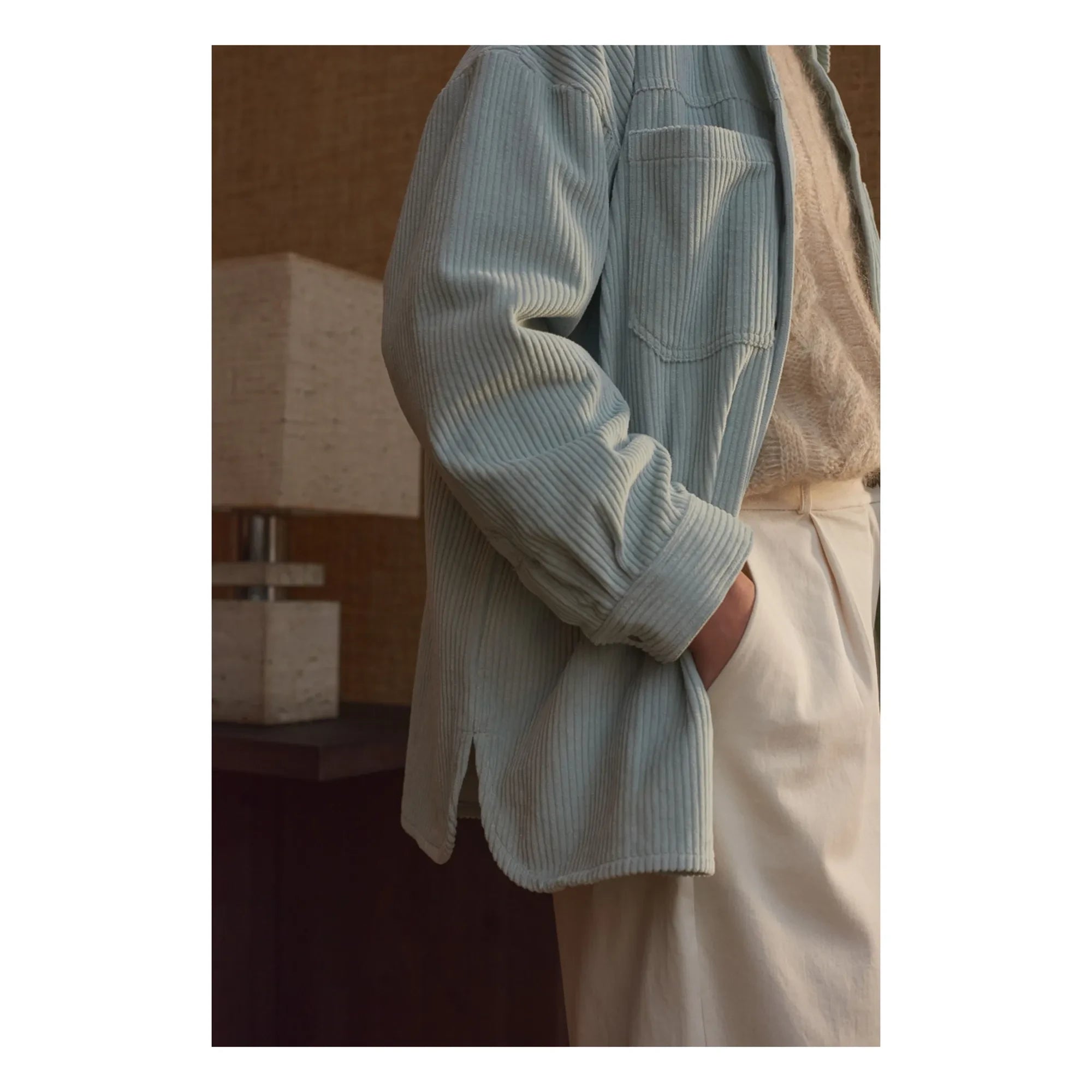 Marlot Paris - Paola Kadife Gömlek Ceket - Kadın Koleksiyonu | Su Yeşili Mavi