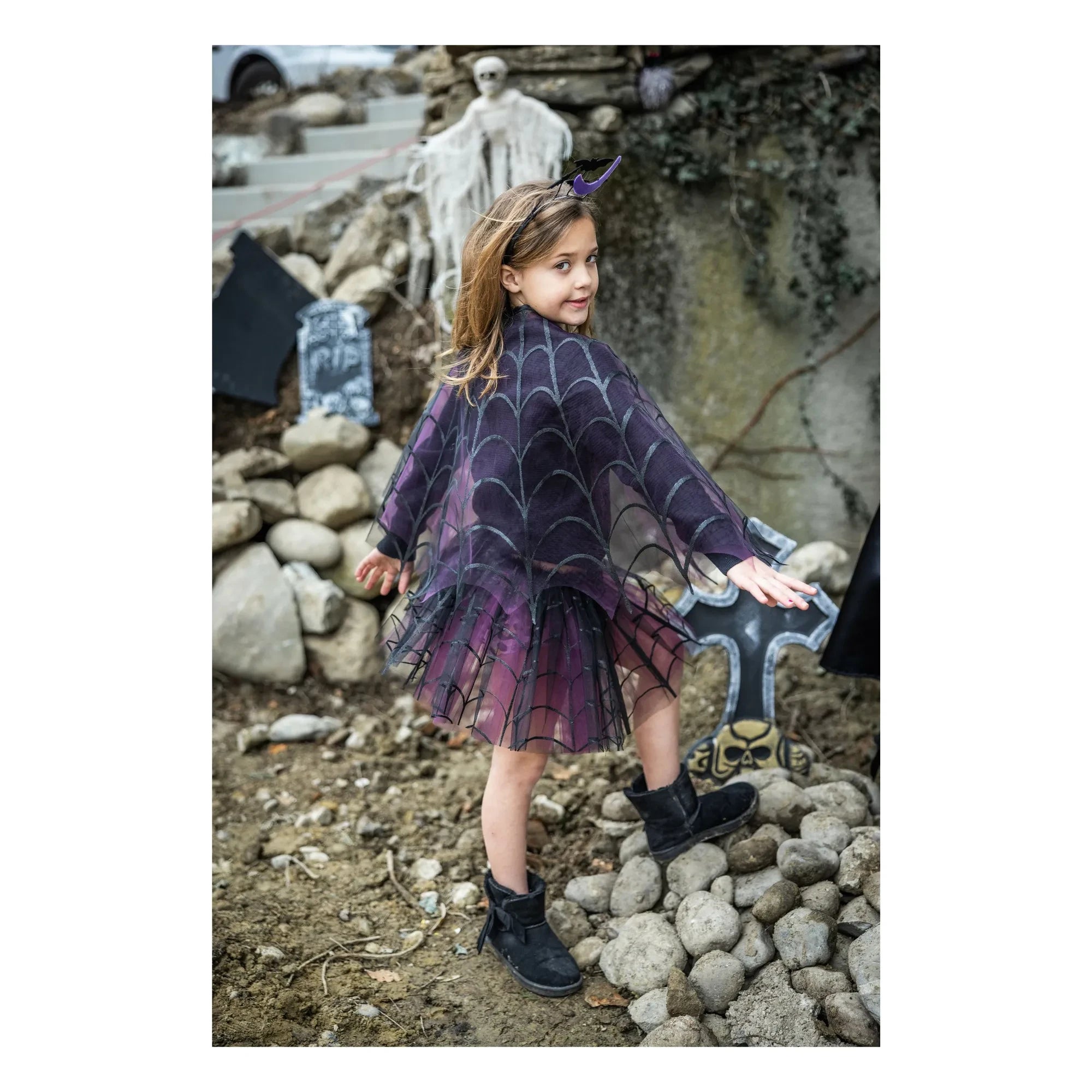 Great Pretenders - Cape and Tutu Spider Web | Purple