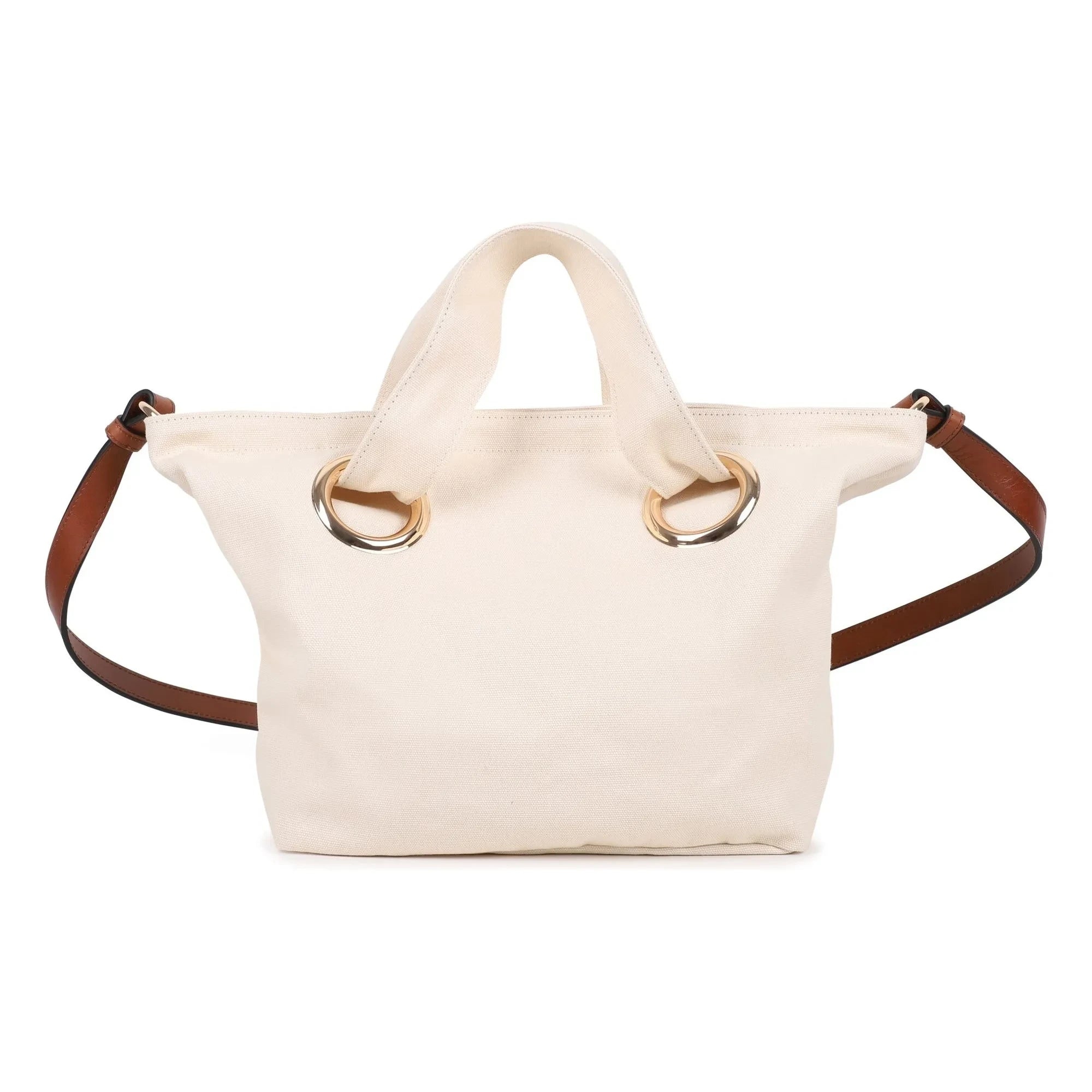 Chloé - Organic Cotton Logo Tote Bag | Chalk