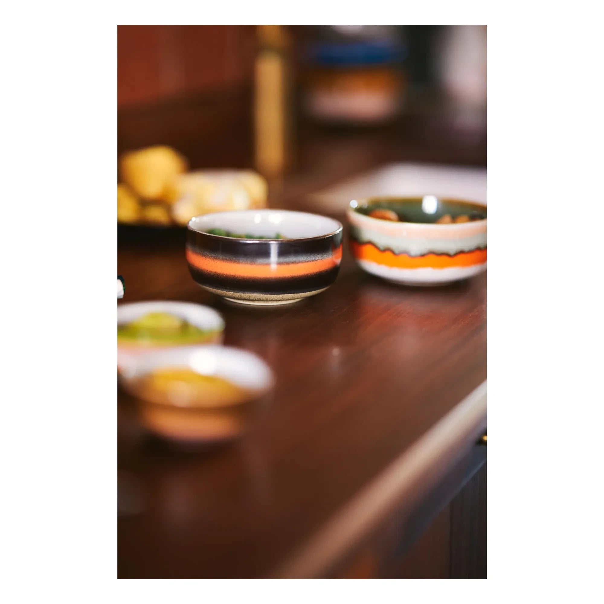 HKliving - Stone Ceramic Bowl - Set of 4