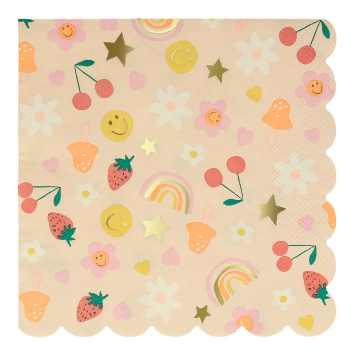 Meri Meri - Large Happy Icons Napkin Set - 16 pcs