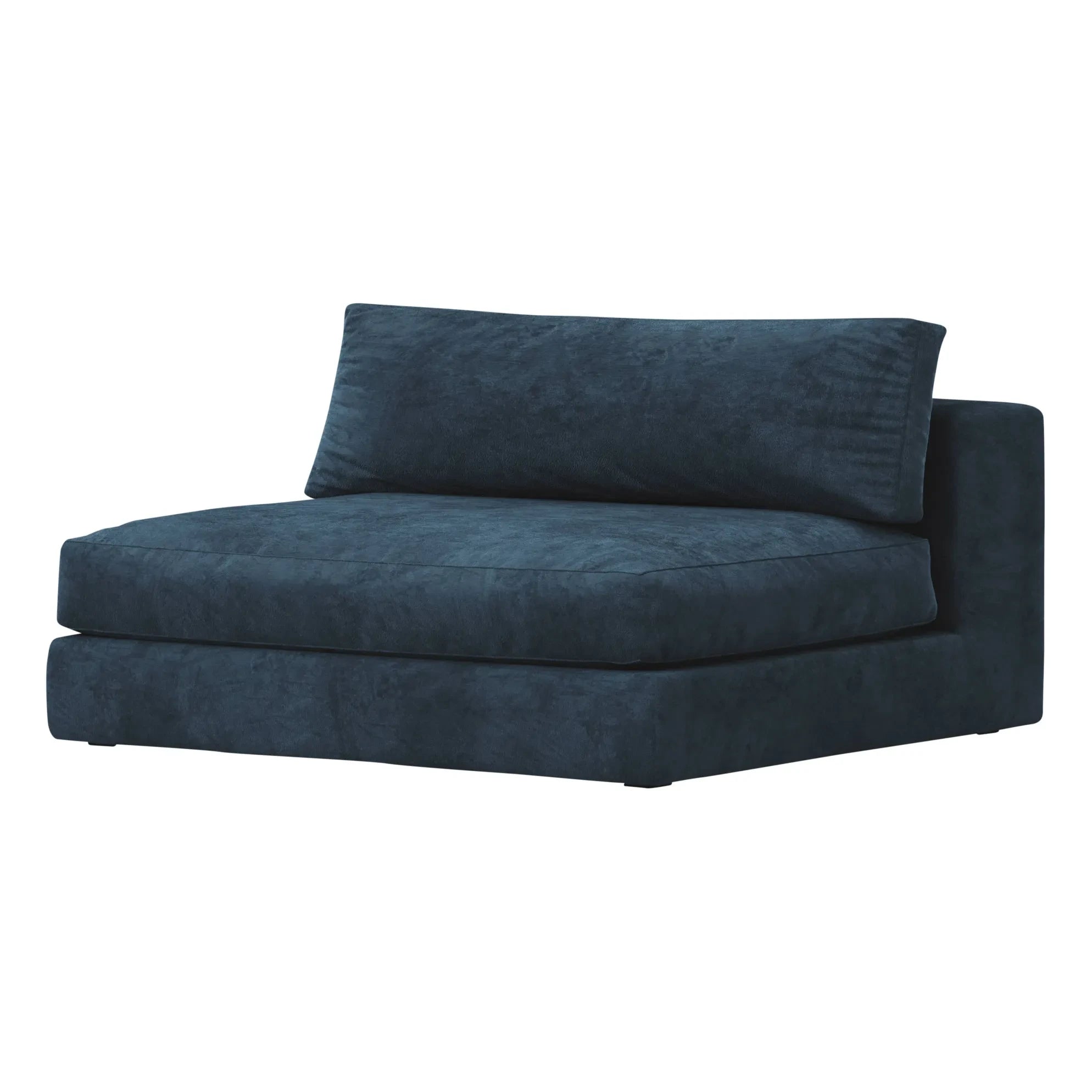 Panac Edition - Bellechasse 2-Person Fireside Chair, Velvet Fabric - 120 cm | Navy Blue