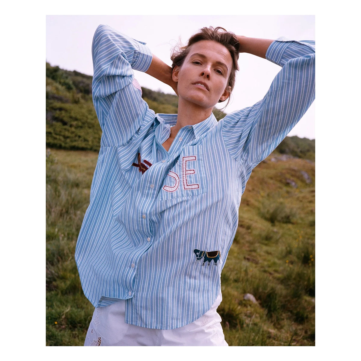 SISSEL EDELBO - Pil Striped Shirt | Green