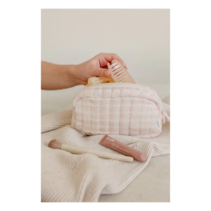 Soft Spot - Organic Cotton Makeup Bag with Rose Water | Light Pink