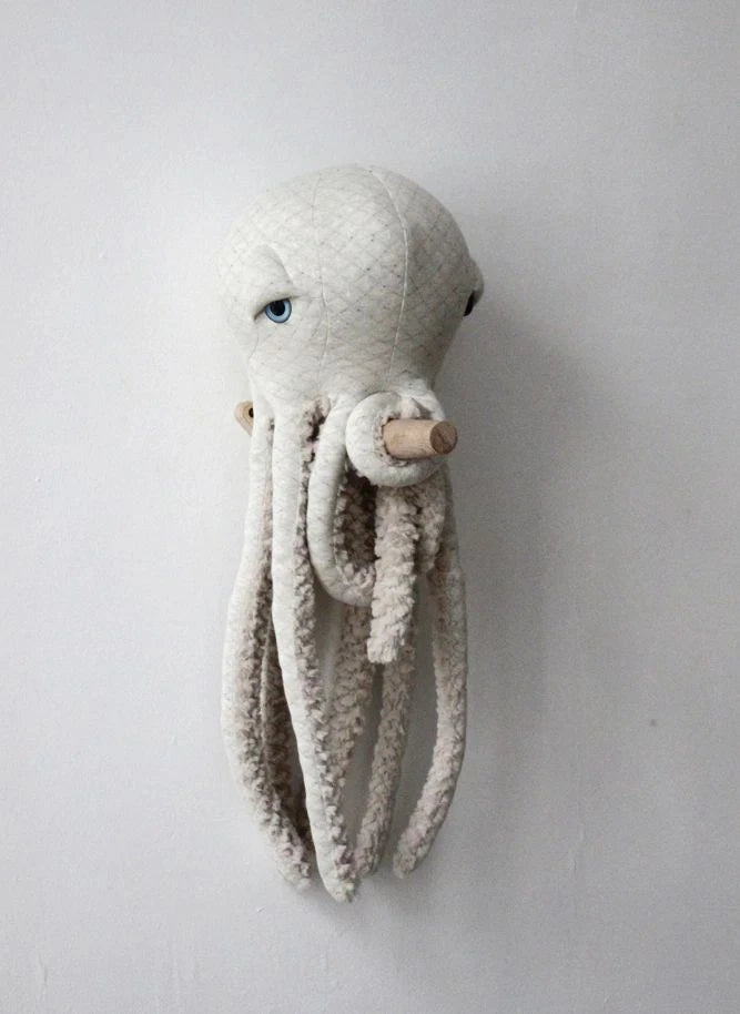Bigstuffed - Albino Devil Octopus Plush Toy 60 cm | White