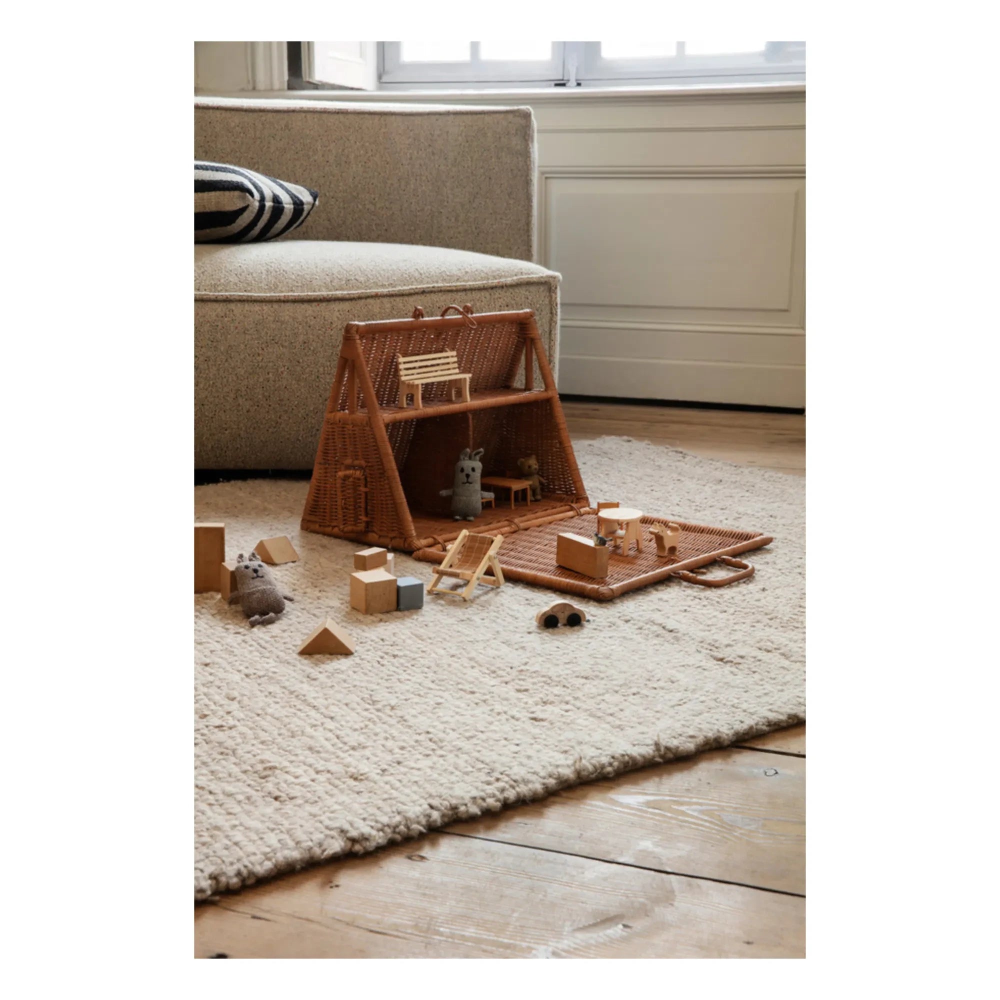 Ferm Living Kids - Knitted Rattan House