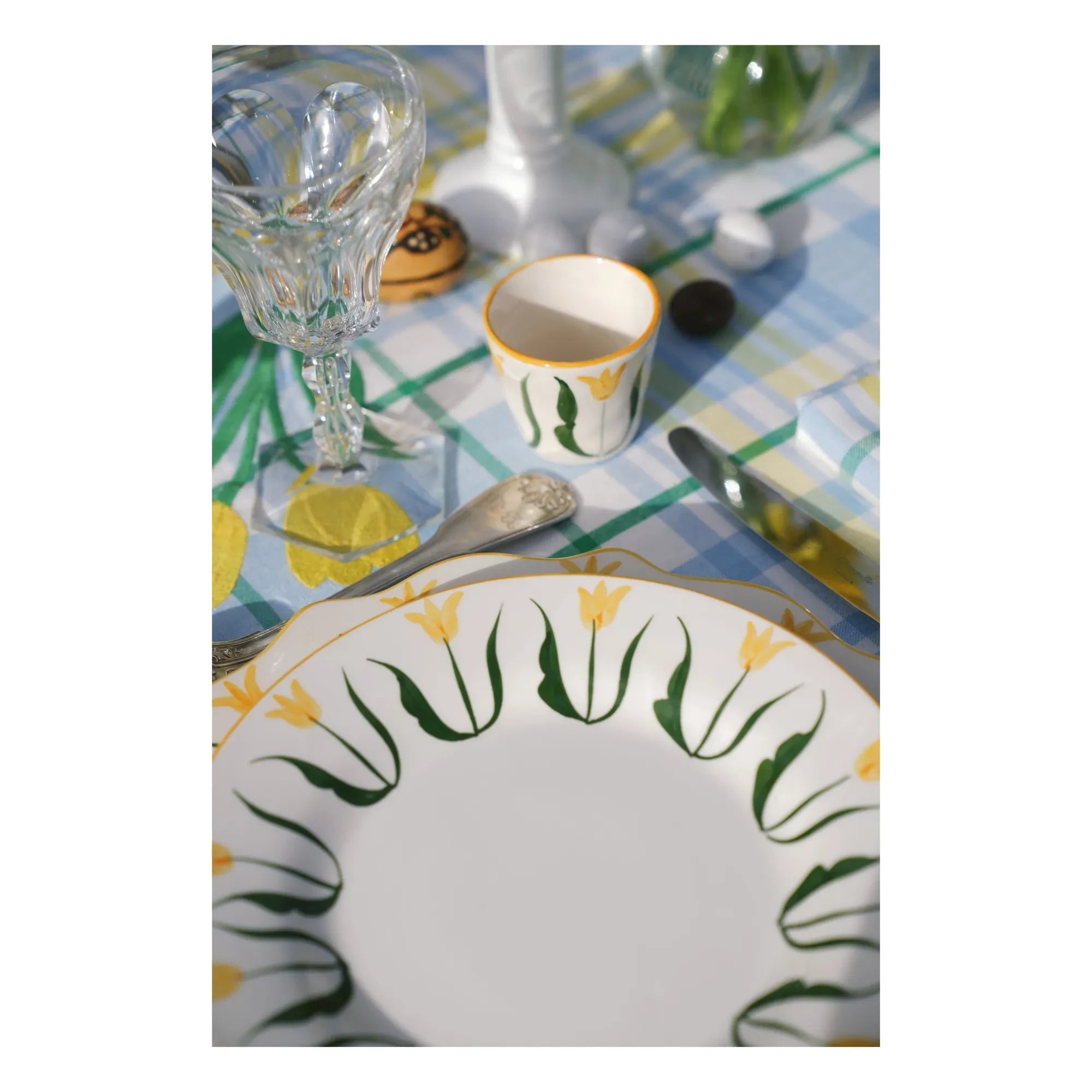 Denise - Fan Fan Plate | Yellow