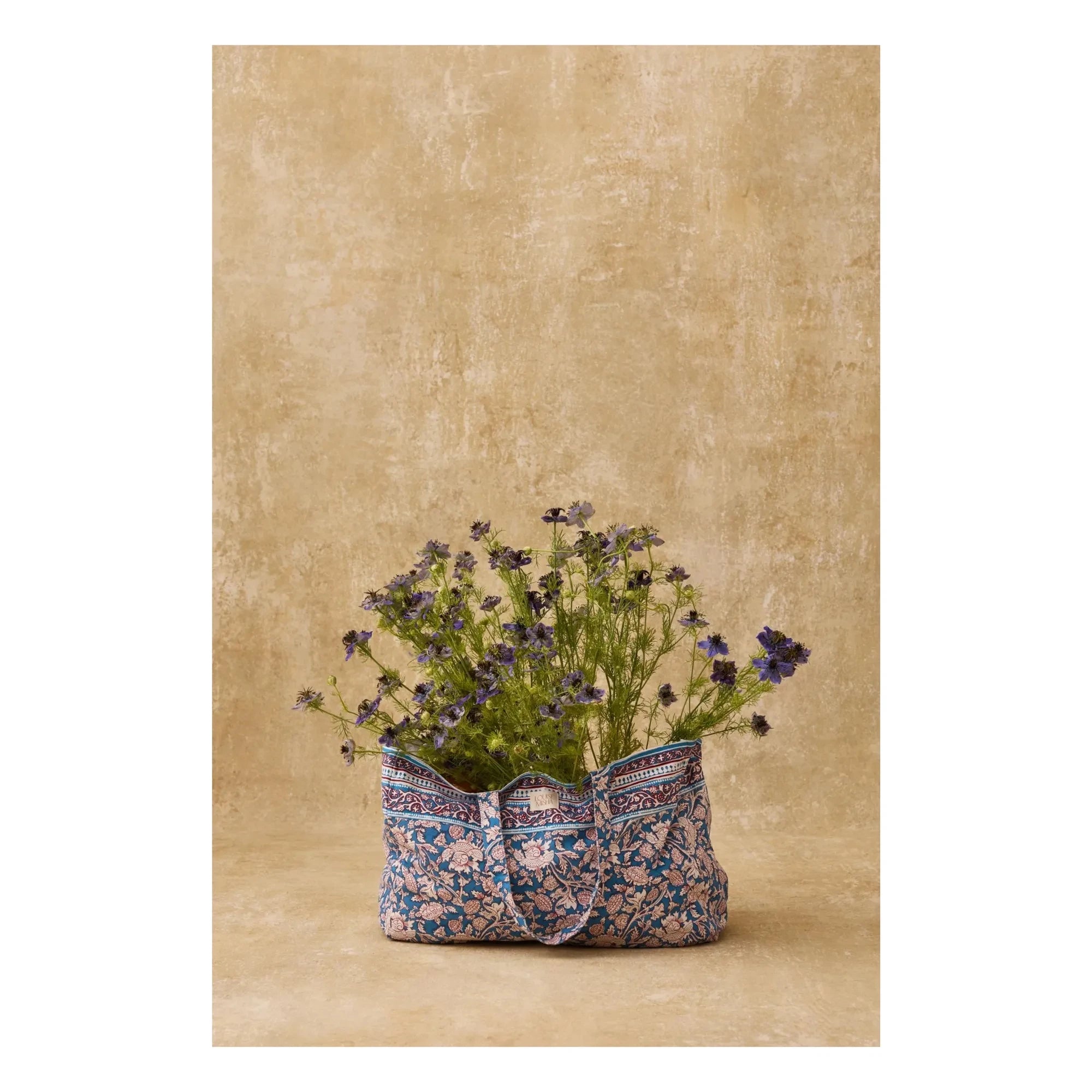 Louise Misha - Beverly Cotton Tote Bag | Light Blue